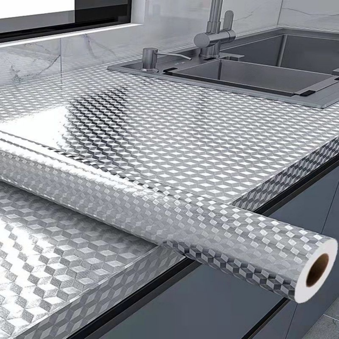 Aluminum Foil Heavy Duty - Protector de Cocina de Aluminio, Adhesivo