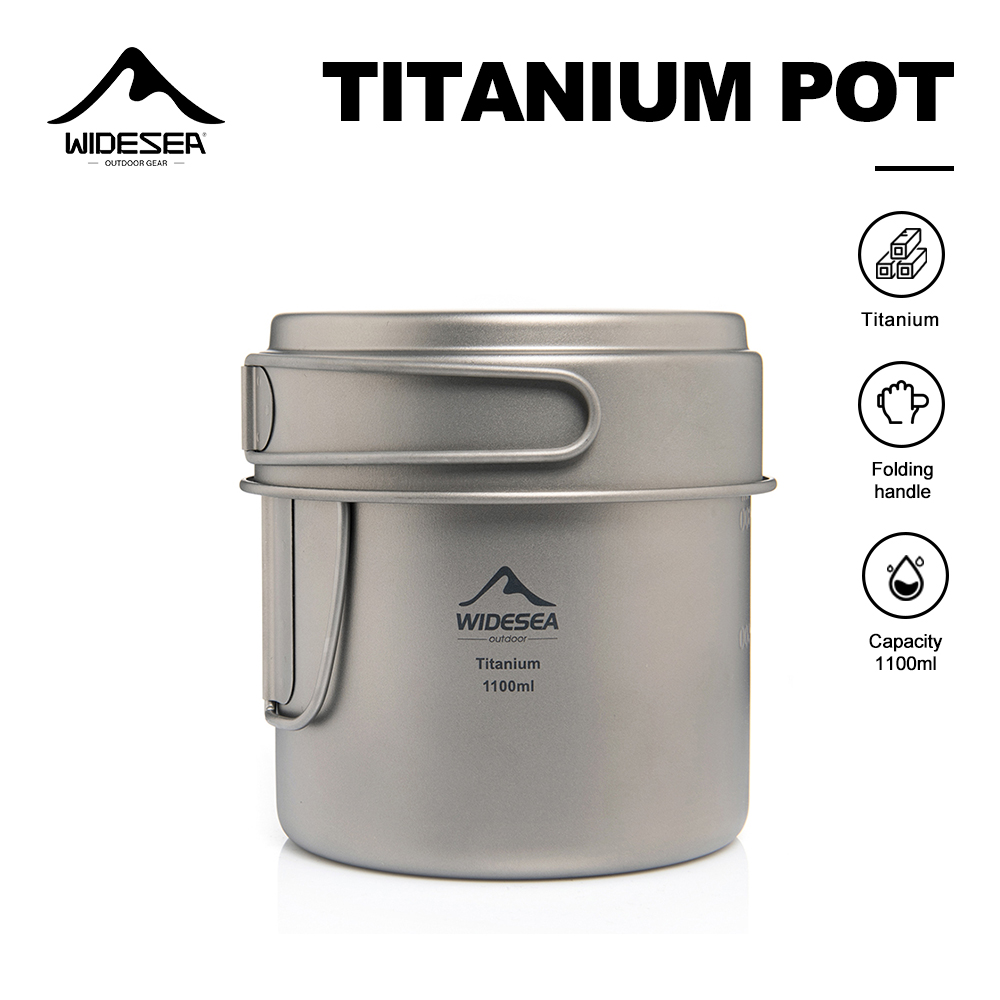 Camping Cooking Kit - Widesea Olla de camping ultraligera de