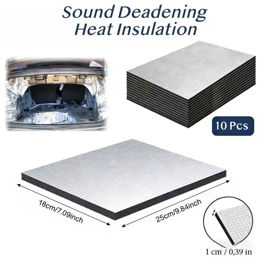 Aluminum Foil Heavy Duty - 10PCS Alfombrilla de 10mm para insonorizar