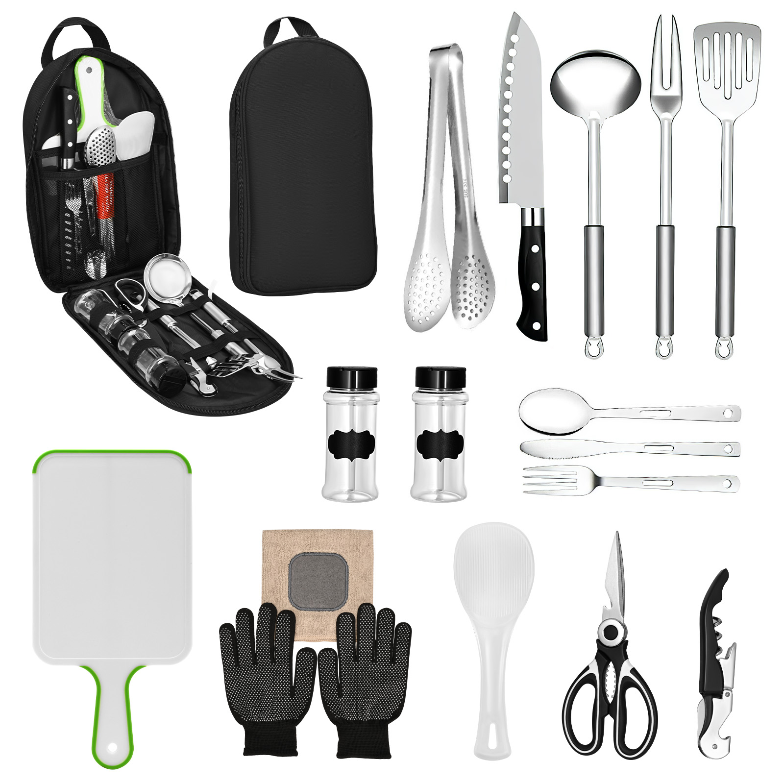 Camping Cooking Must Haves - Juego de utensilios de cocina para