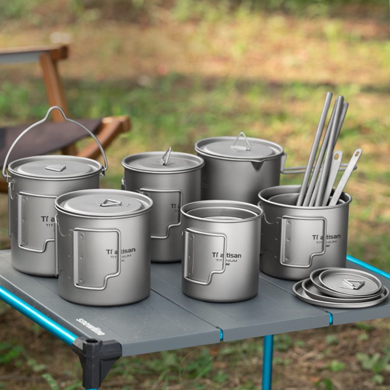 Camping Cooking Kit - Tiartisan-taza de té y café portátil,