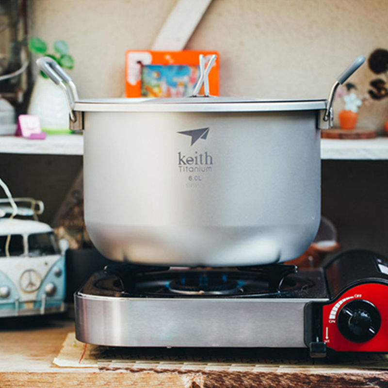 Camping Cooking Unit - Keith-Juego de cocina para acampar, olla