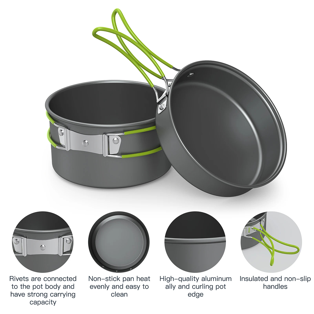 Quechua Camping Cooking Set - Juego de Utensilios de Cocina para