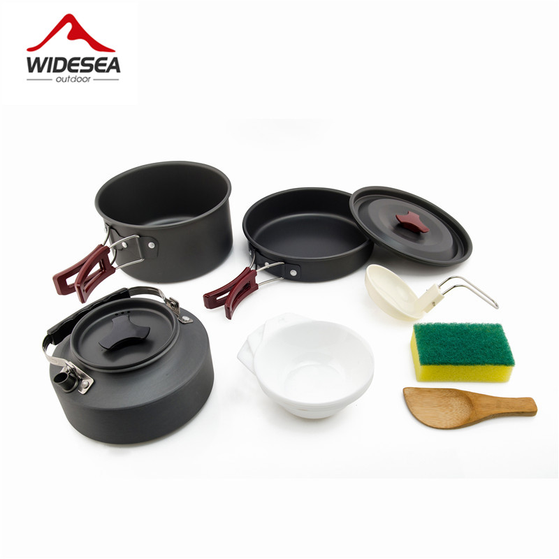 Quechua Camping Cooking Set - Widesea-Juego de utensilios de cocina para