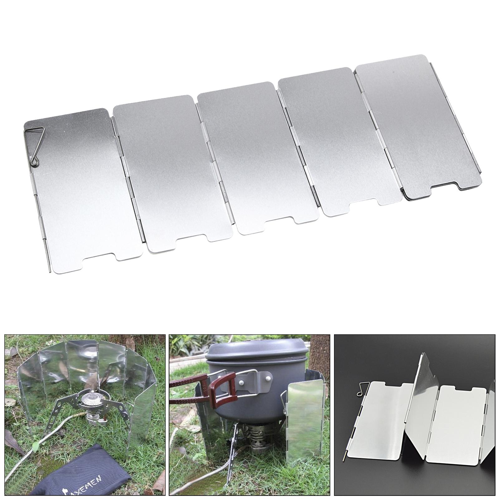 Camping Cooking Windscreen - Paravientos Ligero para Camping, Accesorio de