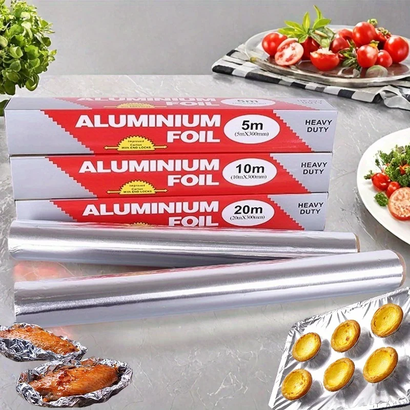 Aluminum Foil Heavy Duty - Papel de aluminio de alta resistencia,