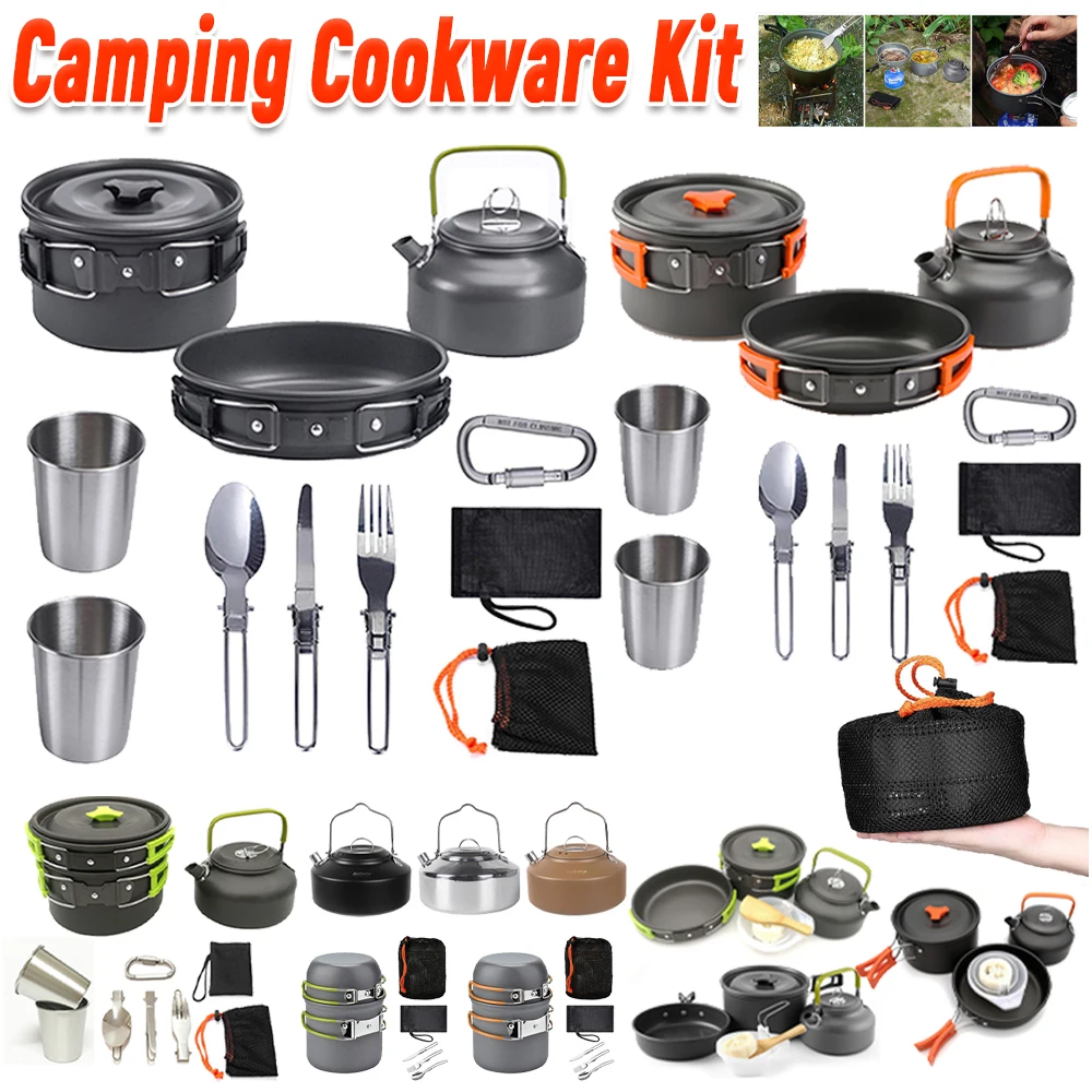 Camping Cooking Kit - Kit de utensilios de cocina para