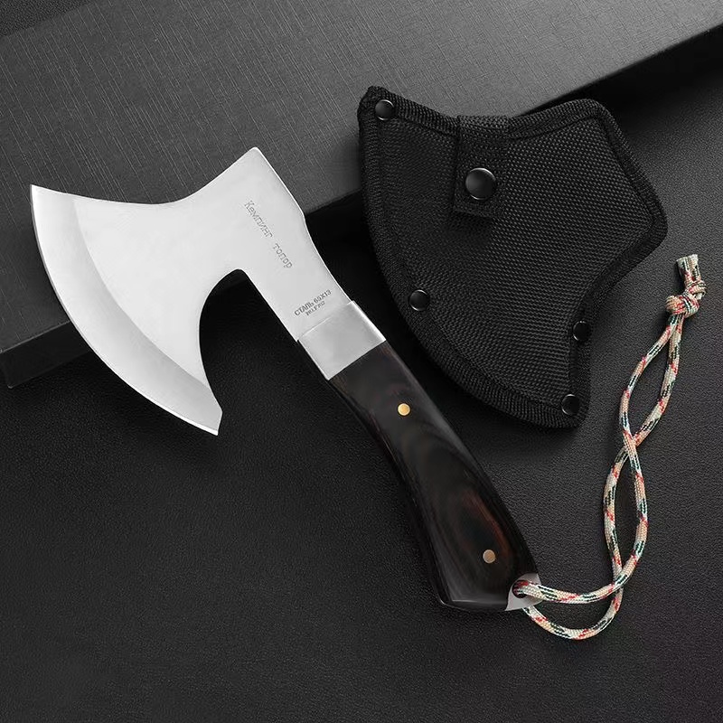 Camping Cooking Knives - Hacha de corte en madera portátil