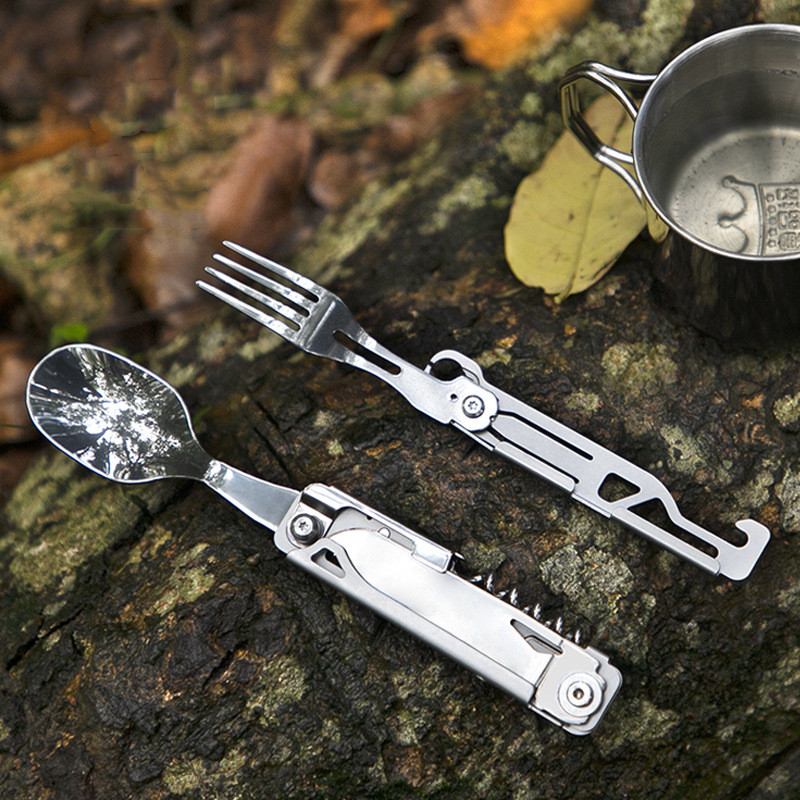Juego de tenedor y cuchara mul - Quechua Camping Cooking Set reseña y precio