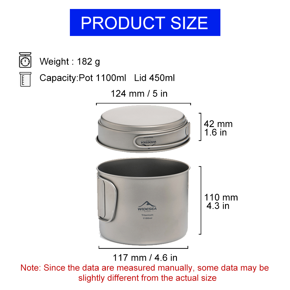 Widesea Olla de camping ultral - Camping Cooking Kit reseña y precio
