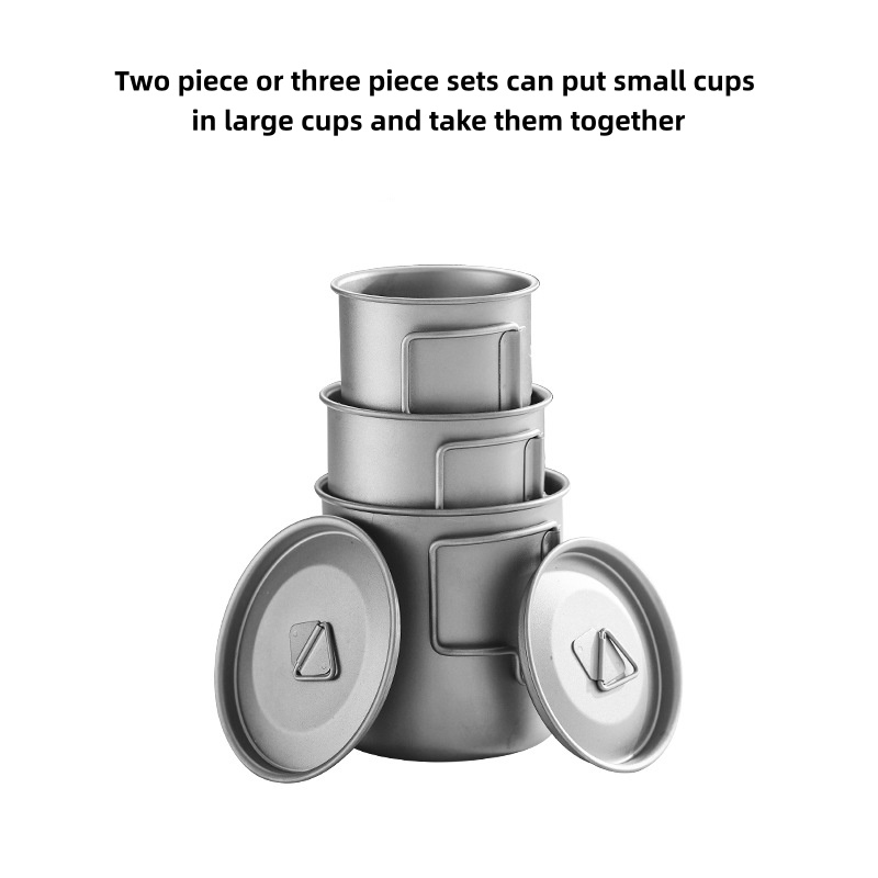 Taza de camping de titanio con - Camping Cooking Unit reseña y precio