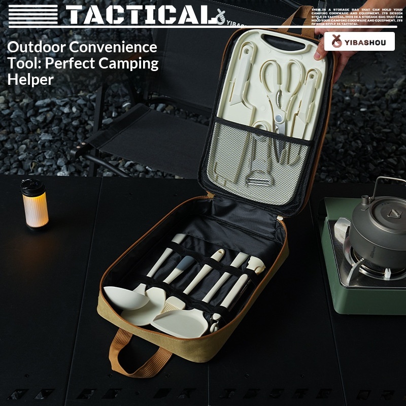 Juego de utensilios de cocina  - Camping Cooking Equipment Bag reseña y precio