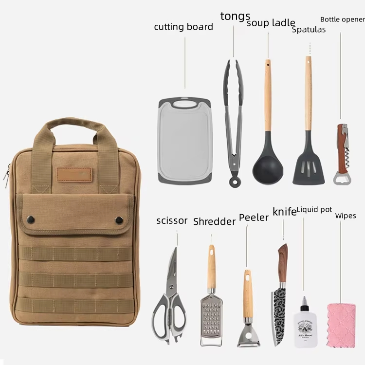 Juego de utensilios de cocina  - Camping Cooking Utensil Bag reseña y precio