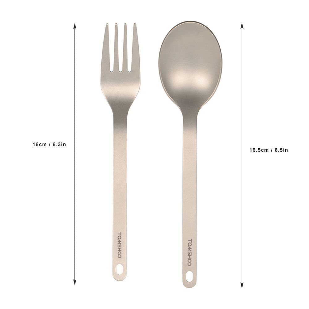 TOMSHOO Vajilla de titanio Cuc - Camping Cooking Cutlery Set reseña y precio