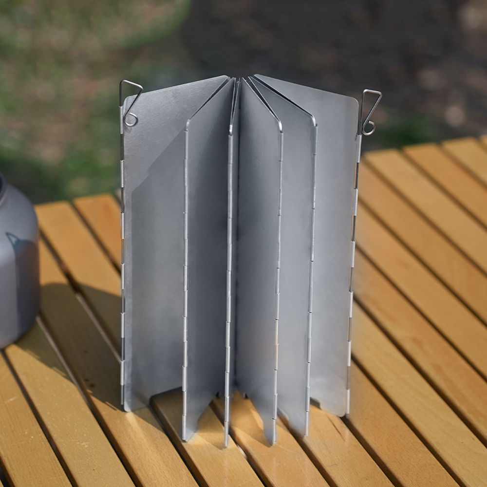 Parabrisas Plegable de 10 Plac - Camping Cooking Windscreen reseña y precio