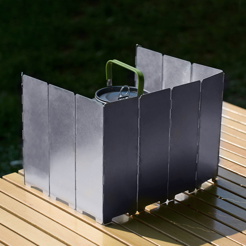 Parabrisas Plegable de 10 Plac - Camping Cooking Windscreen reseña y precio