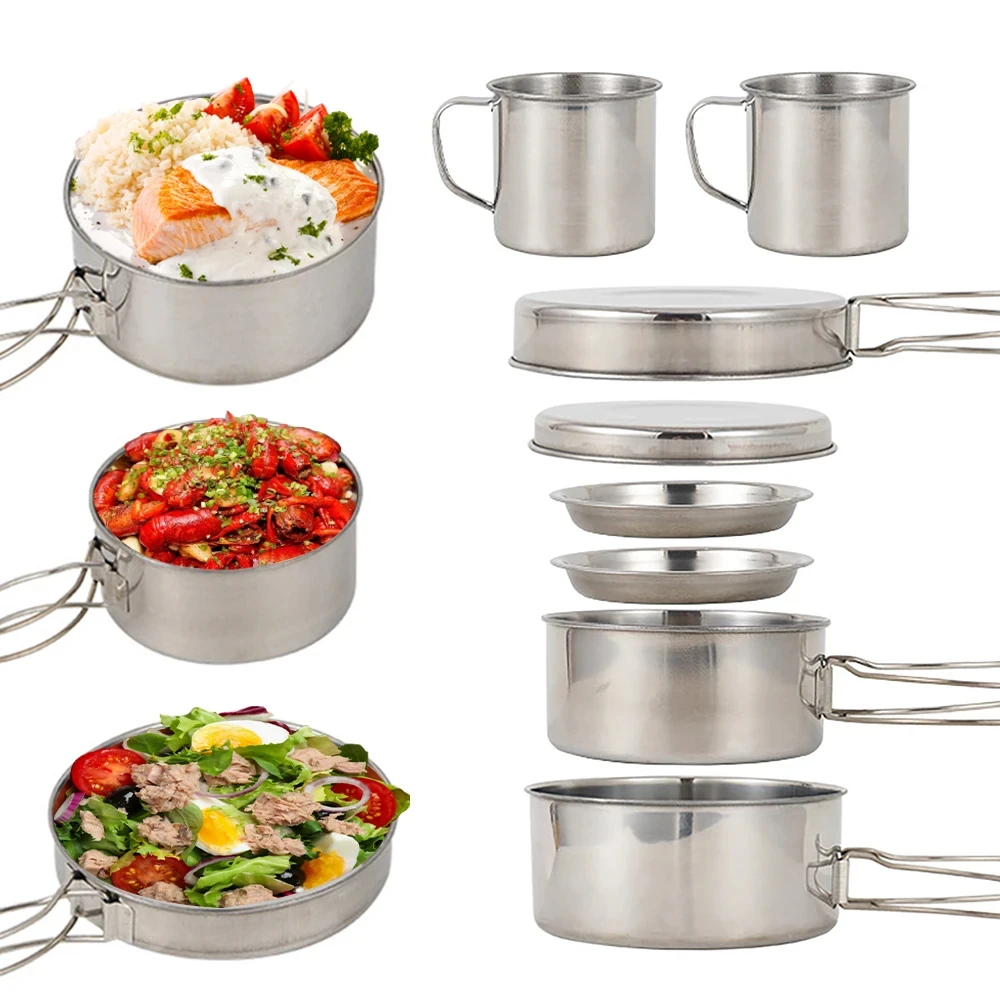 8 unids/set utensilios de coci - Camping Cooking Utensil Bag reseña y precio