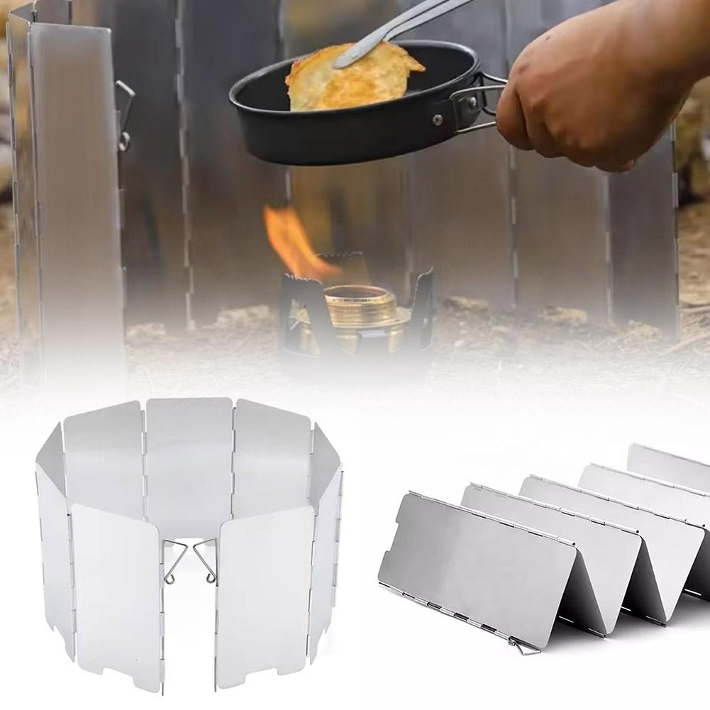 Protector de viento plegable p - Camping Cooking Windscreen reseña y precio