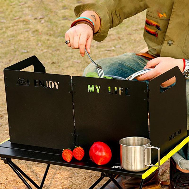 Estufa de Gas de cuatro pliegu - Camping Cooking Windscreen reseña y precio