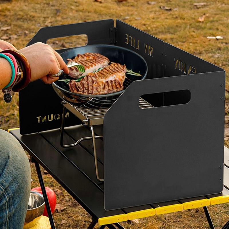 Estufa de Gas de cuatro pliegu - Camping Cooking Windscreen reseña y precio