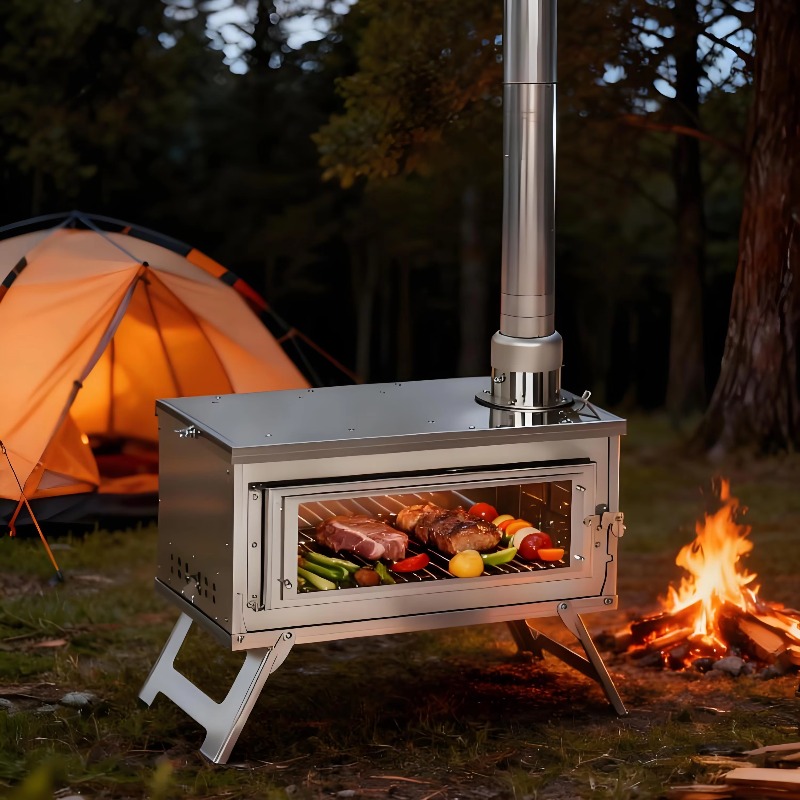 Estufa de barbacoa de acero in - Camping Cooking Must Haves reseña y precio