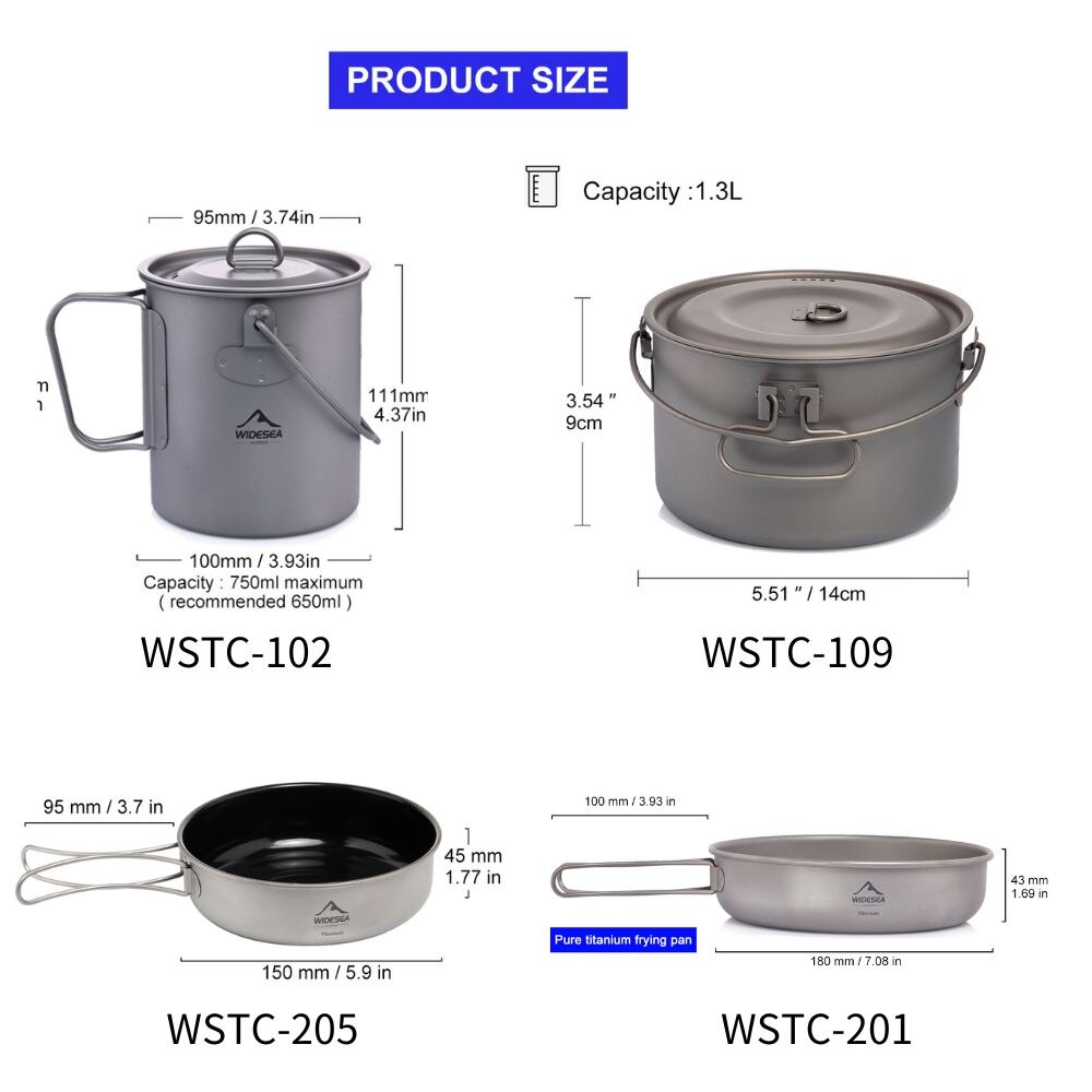 Widesea-vajilla para acampar,  - Camping Cooking Unit reseña y precio