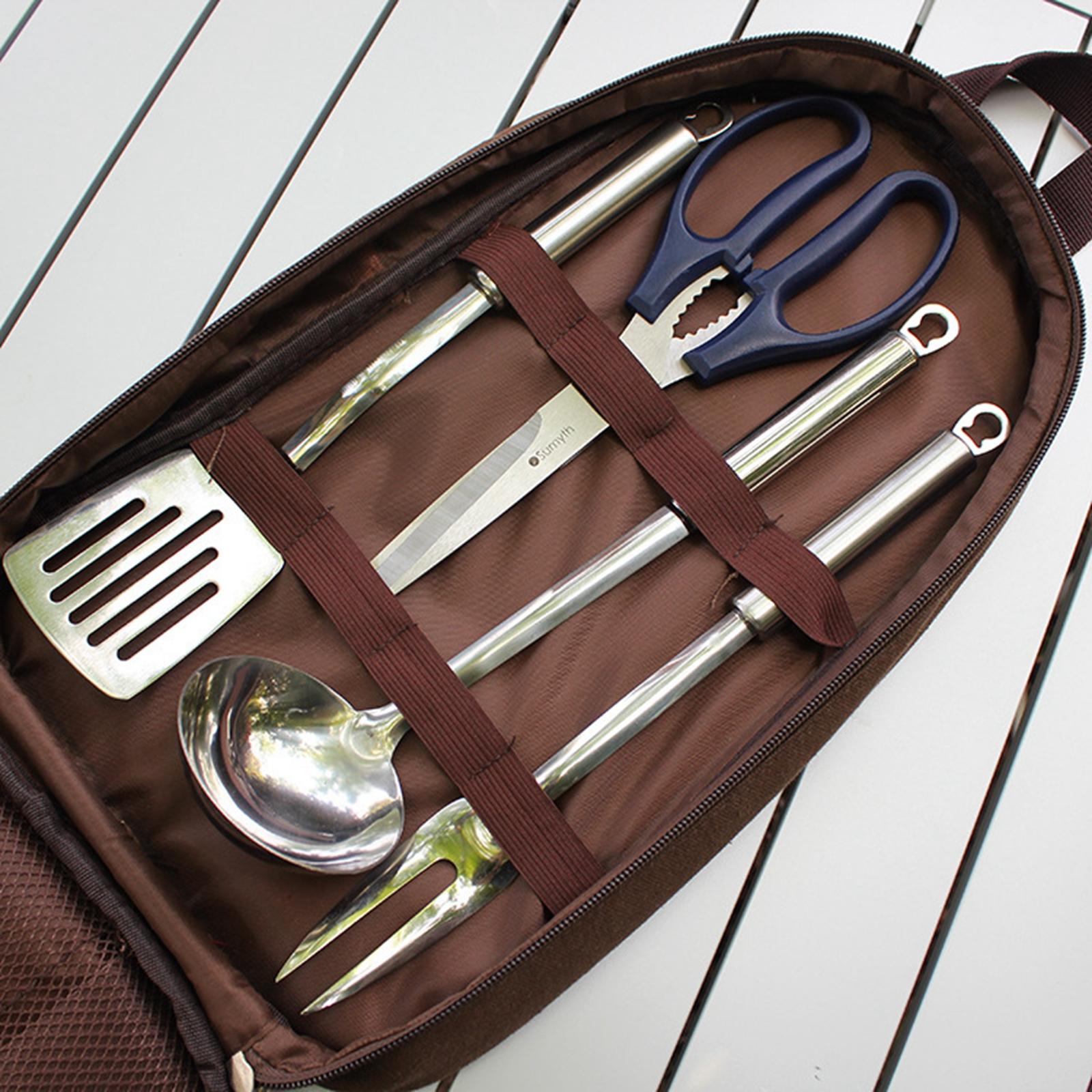 Juego de utensilios de cocina  - Camping Cooking Equipment Bag reseña y precio