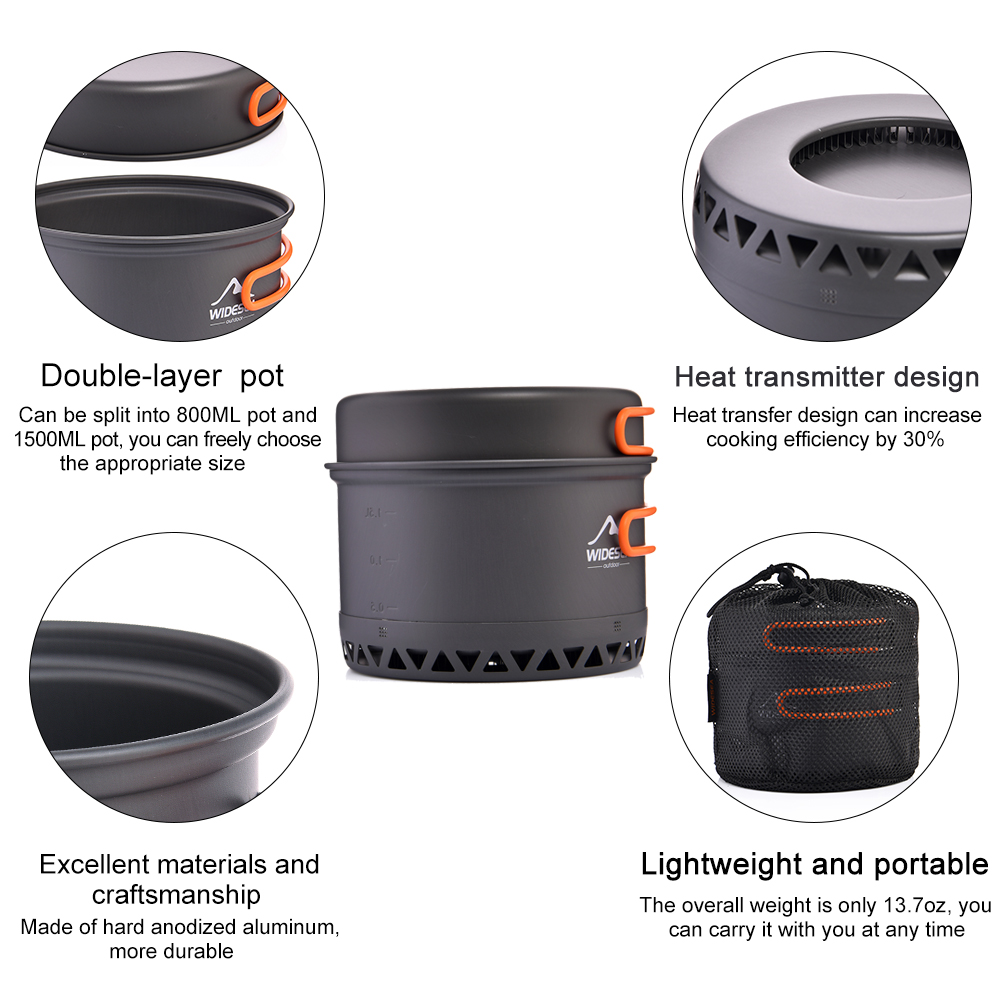 Widesea-utensilios de cocina p - Quechua Camping Cooking Set reseña y precio
