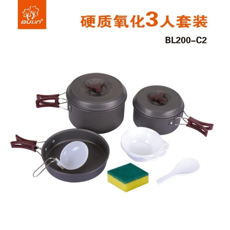 Juego de Ollas Bulin para Exte - Camping Cooking Cutlery Set reseña y precio