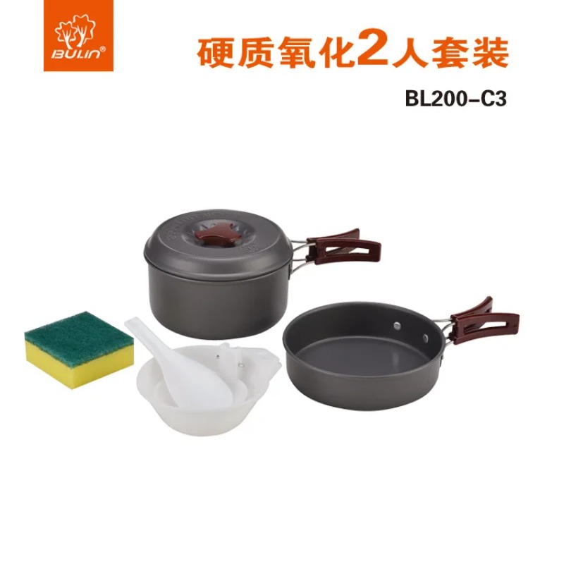 Juego de Ollas Bulin para Exte - Camping Cooking Cutlery Set reseña y precio