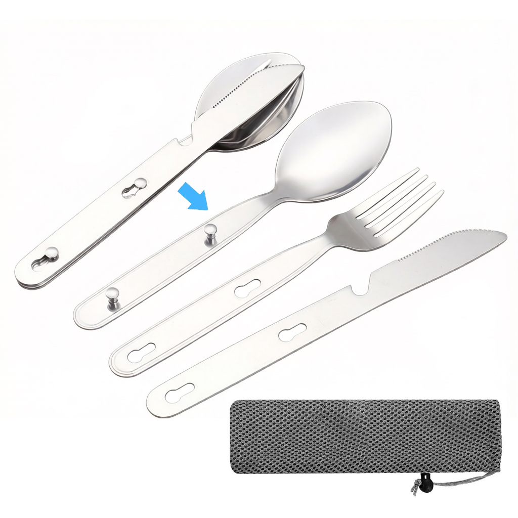 Juego de 3 piezas de cuchara,  - Camping Cooking Cutlery Set reseña y precio