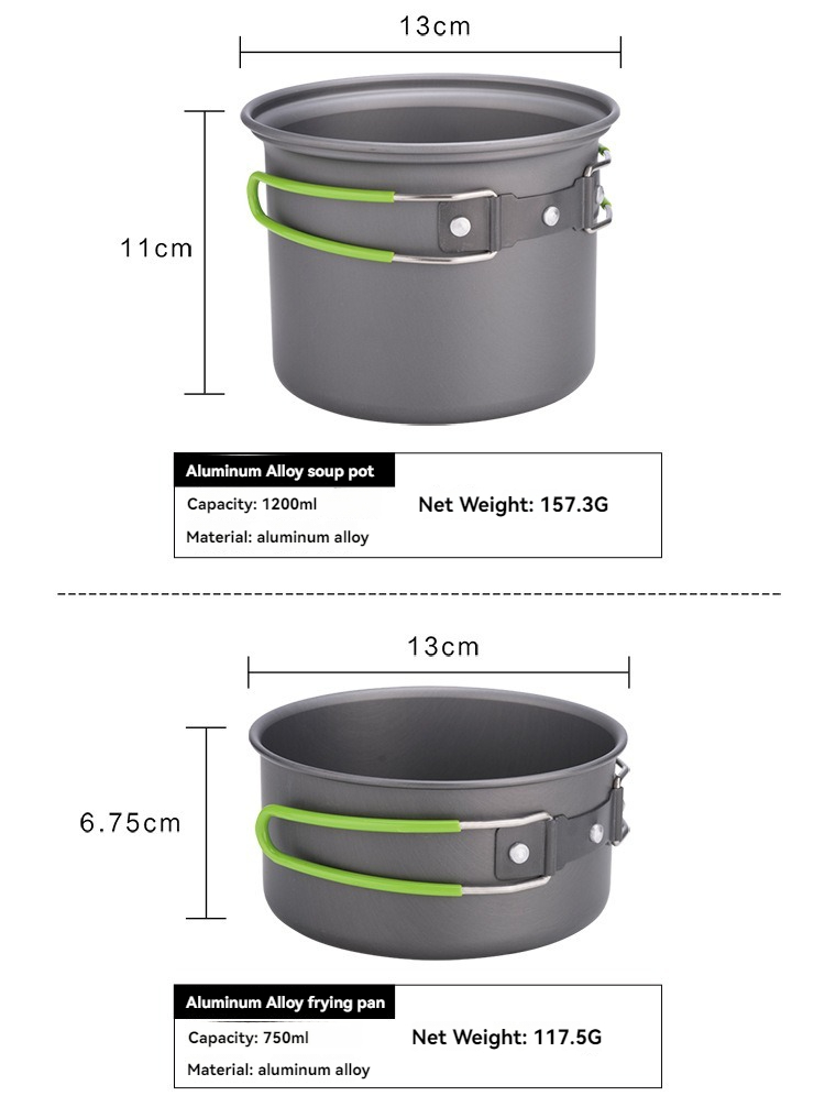 Juego de Utensilios de Cocina  - Camping Cooking Kit reseña y precio