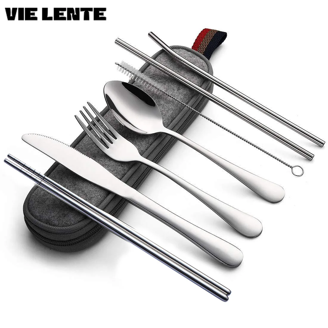 8 unids/set vajilla juego de c - Camping Cooking Cutlery Set reseña y precio