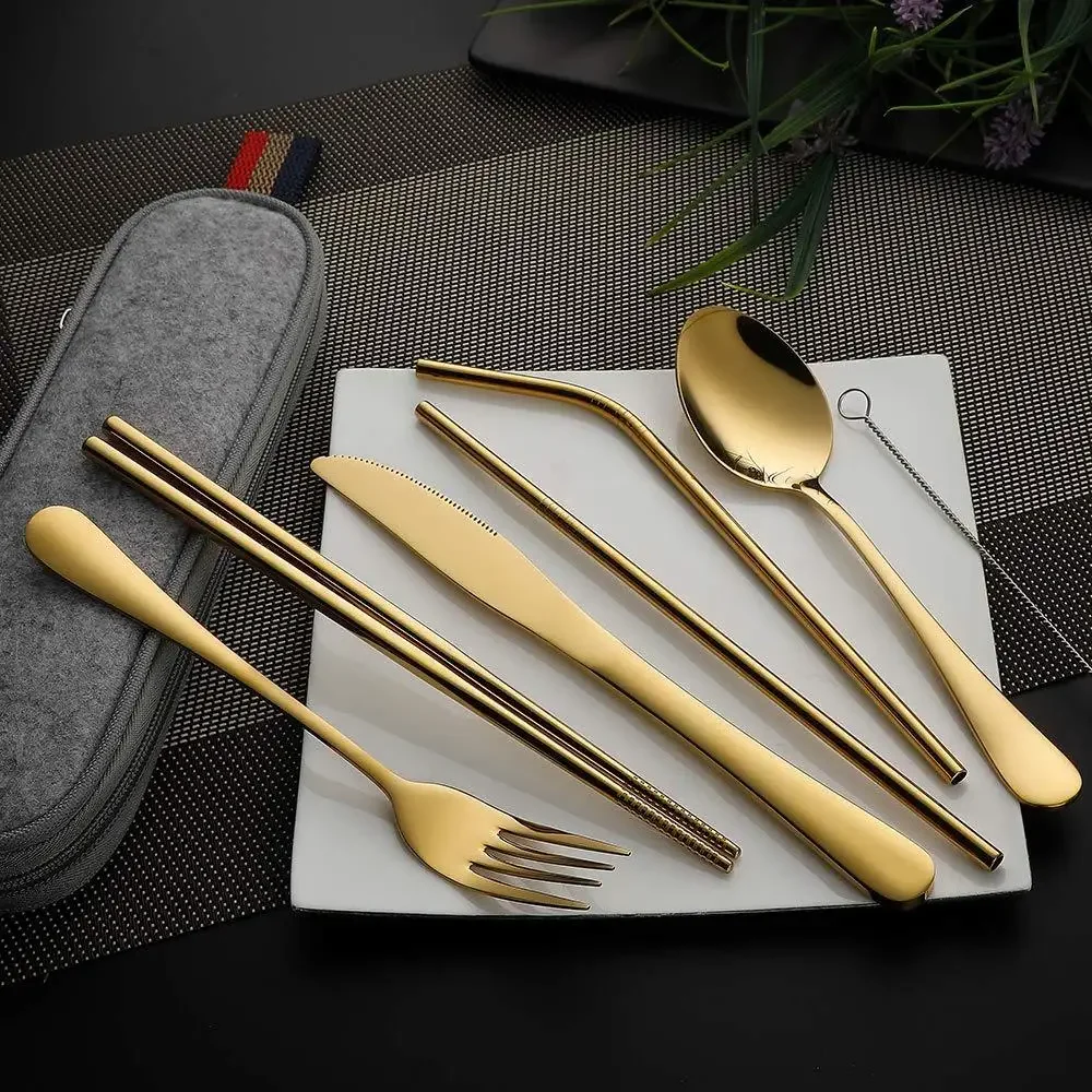8 unids/set vajilla juego de c - Camping Cooking Cutlery Set reseña y precio