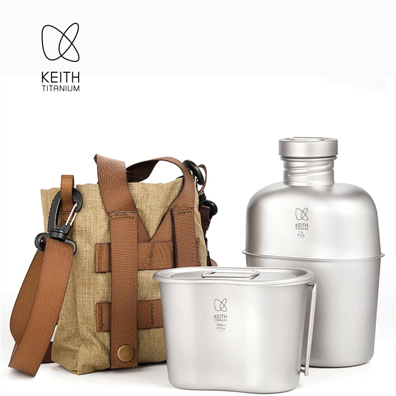KEITH - Juego de Cantimplora y - Camping Cooking Kit reseña y precio