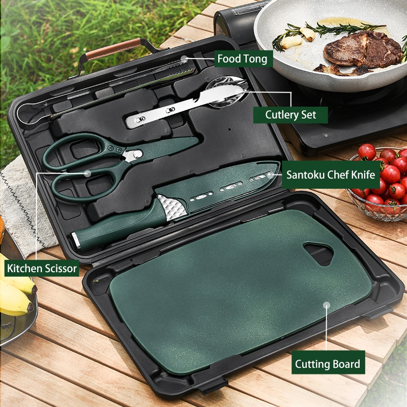 Equipo de Camping Kits de coci - Camping Cooking Essentials Kit reseña y precio