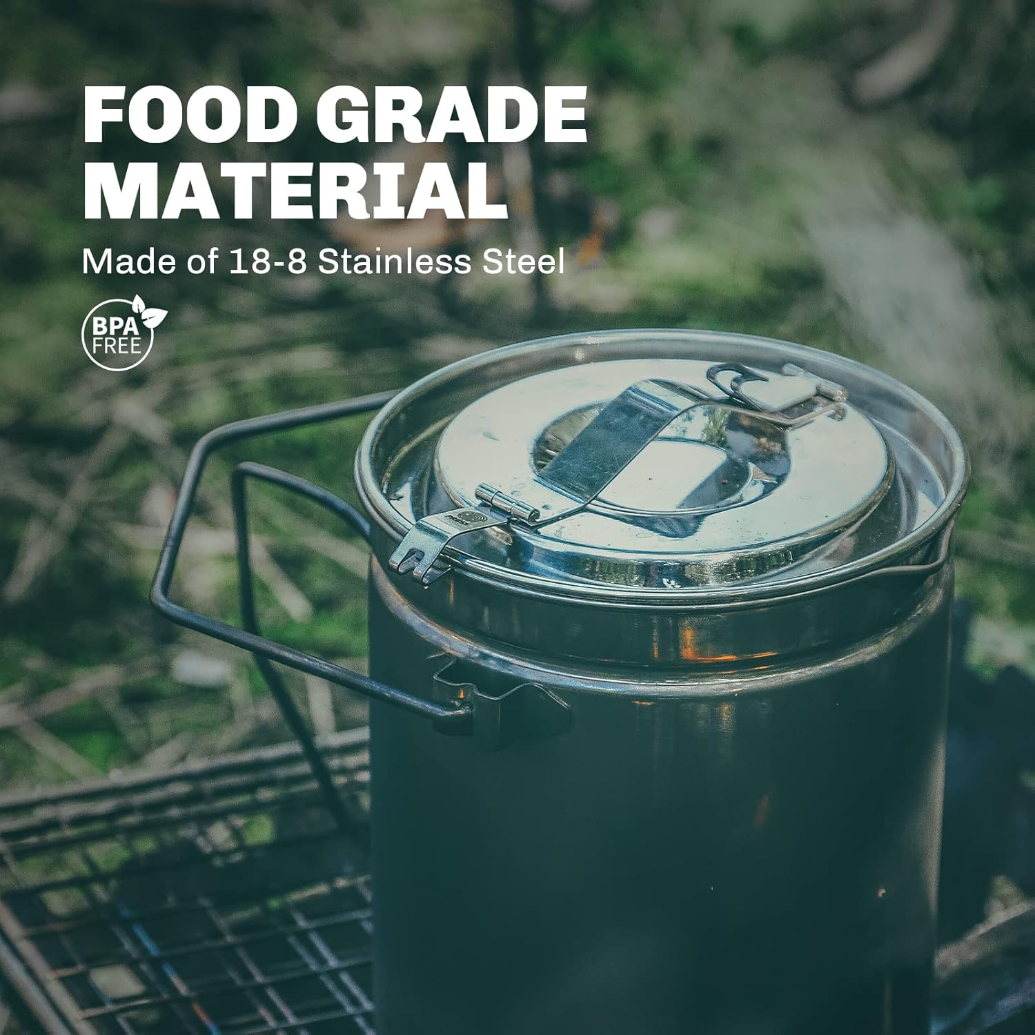 Olla de vapor de acero inoxida - Camping Cooking Unit reseña y precio