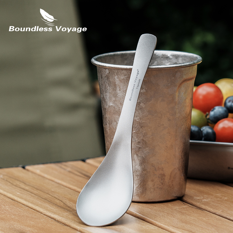 Cuchara de titanio Boundless V - Camping Cooking Equipment Bag reseña y precio