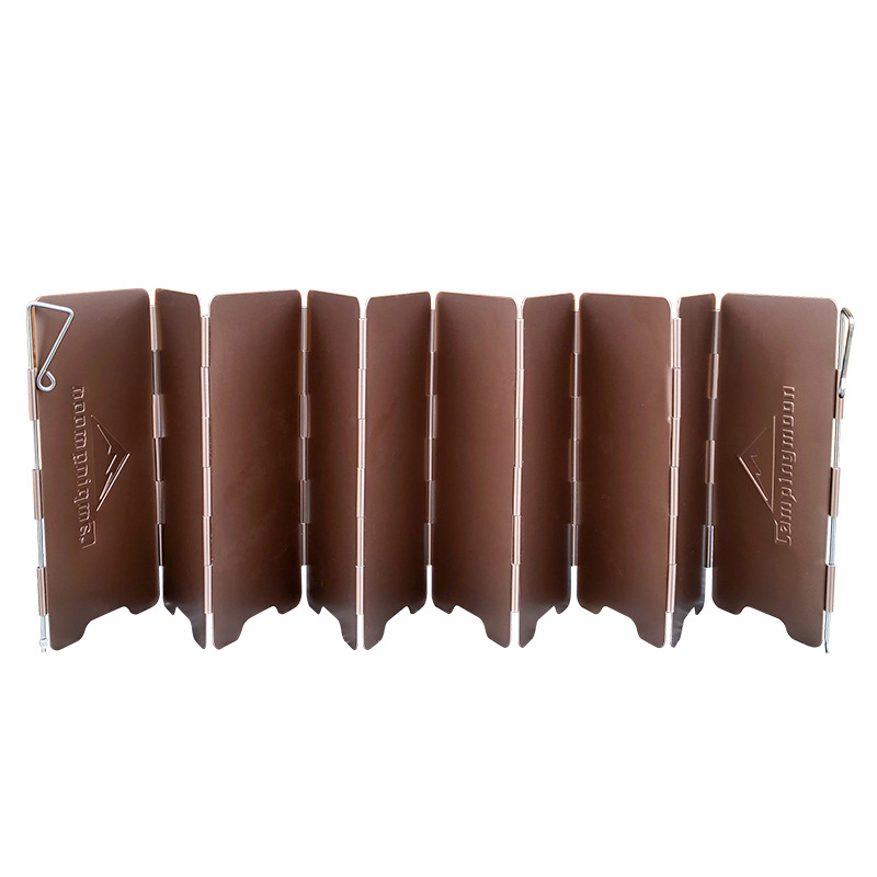10 placas de color bronce pleg - Camping Cooking Windscreen reseña y precio