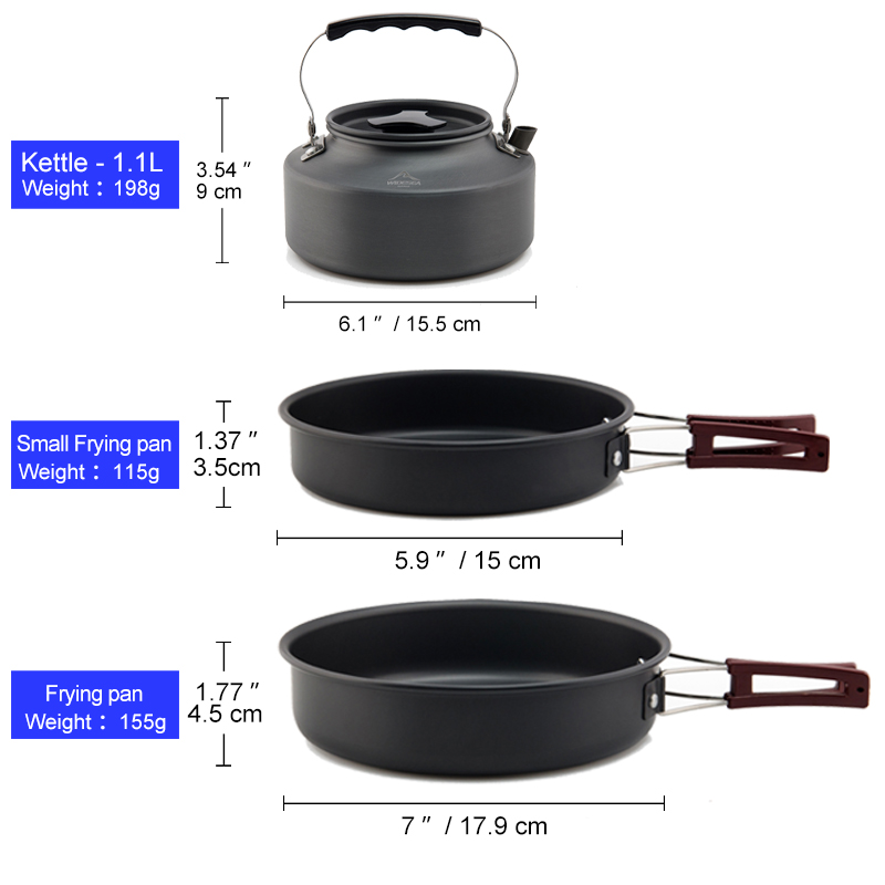 Widesea-Juego de utensilios de - Quechua Camping Cooking Set reseña y precio