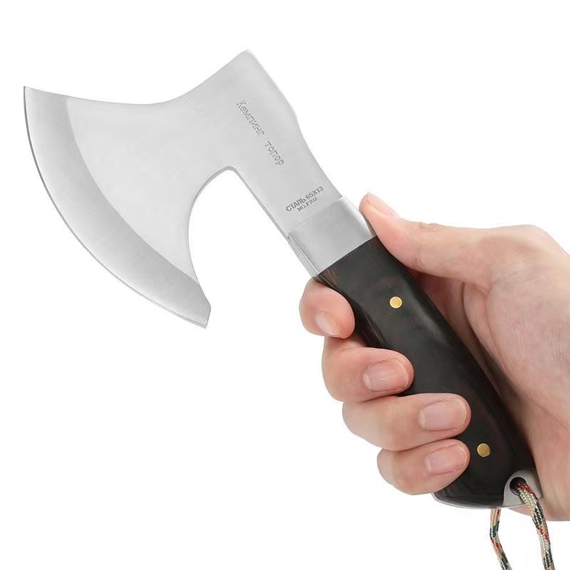 Hacha de corte en madera portá - Camping Cooking Knives reseña y precio