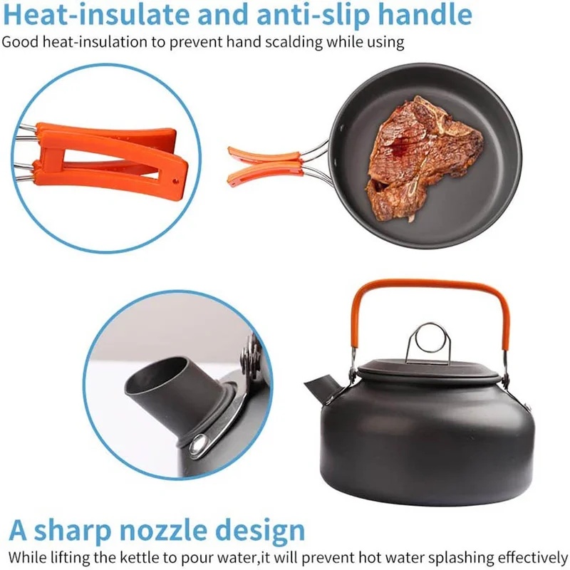 Juego de cocina para acampar,  - Camping Cooking Utensil Bag reseña y precio