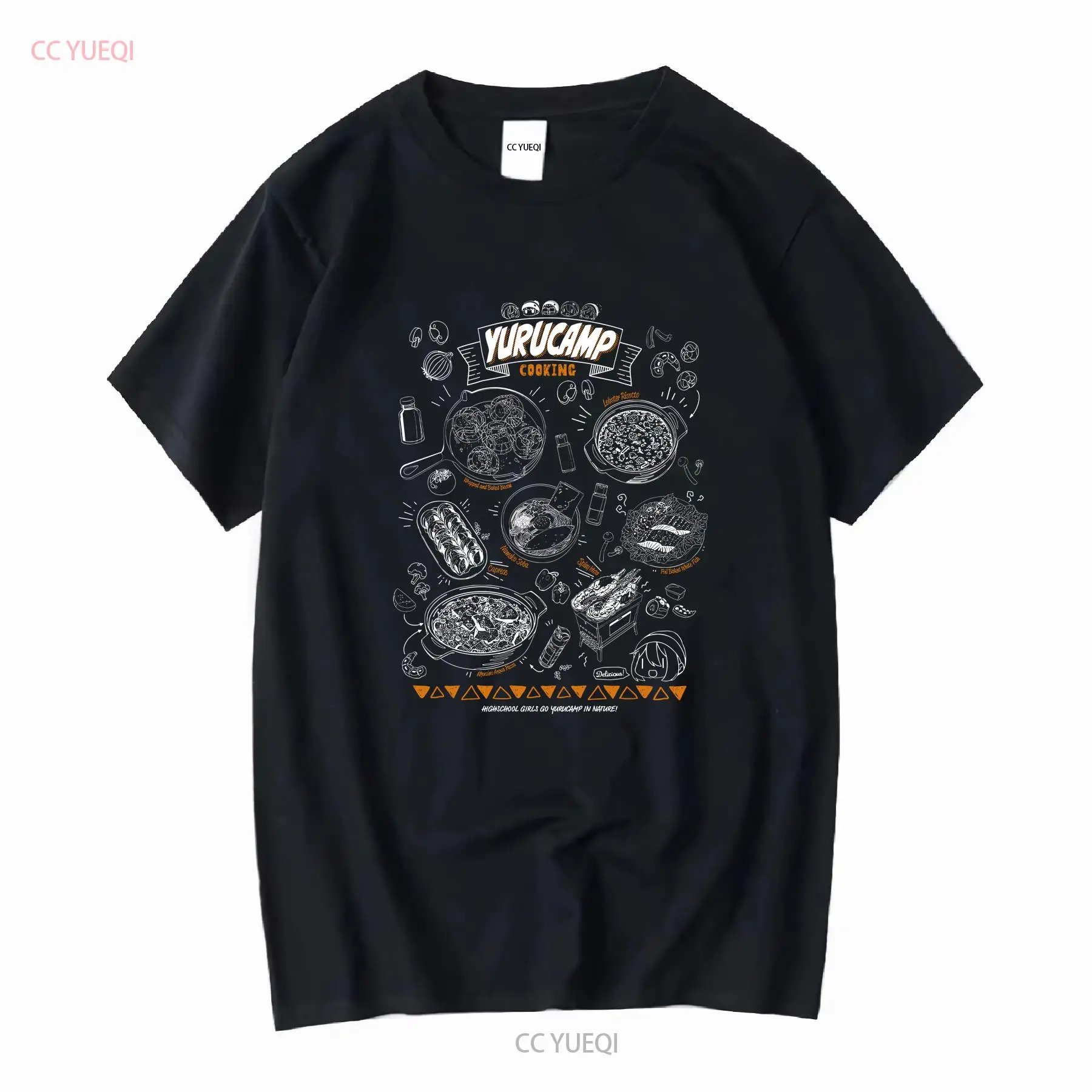 Camiseta Yuru Camp Yurucan Coo - Japan Camping Cooking reseña y precio